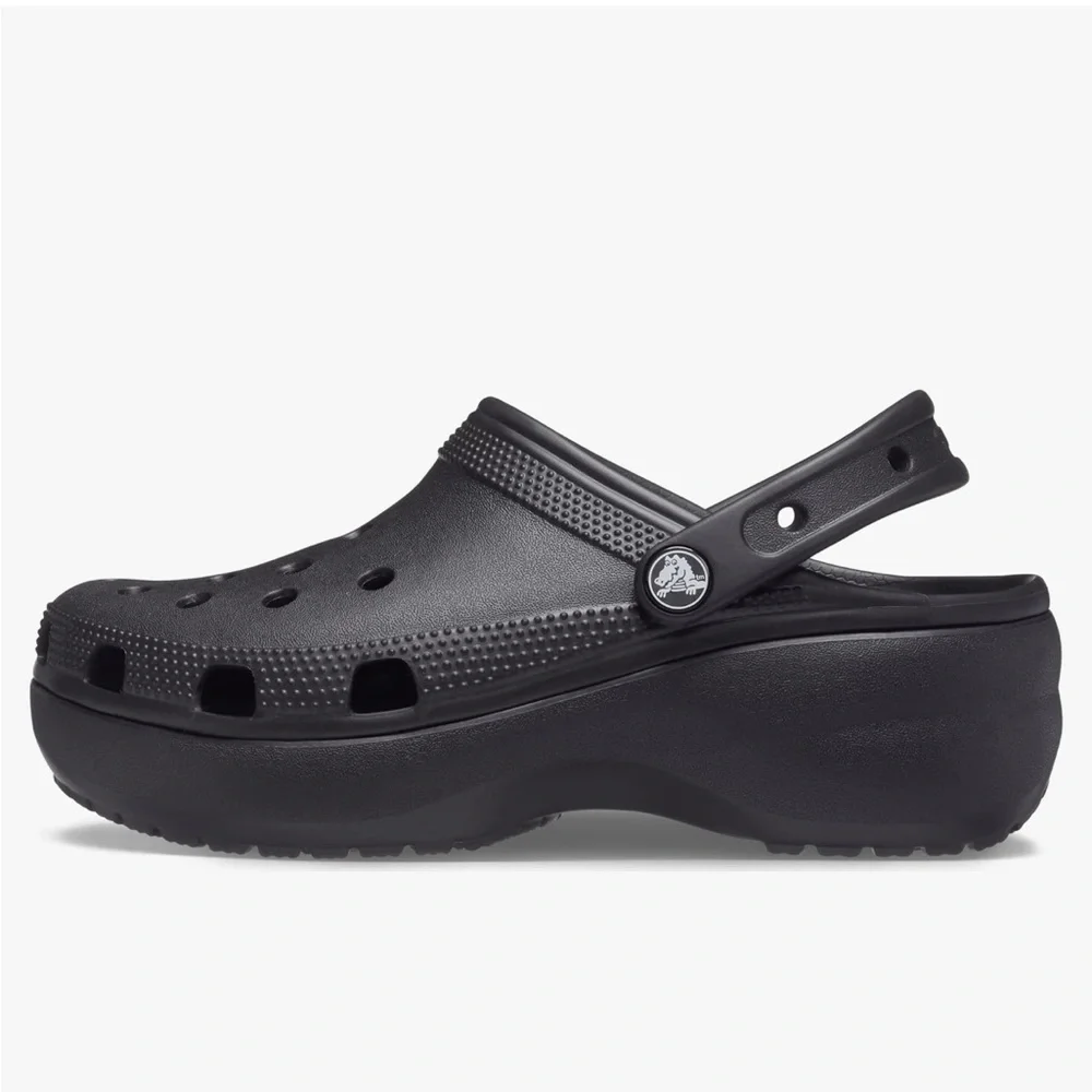 Women’s Black Platform Crocs | Size 8 | New With Tags - Picture 2 of 4